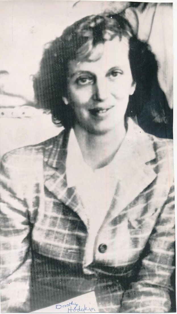 Dorothy Hodgkin-Vintage Signed AP Wire Photo (Nobel Prize 1964) (1 of 1)