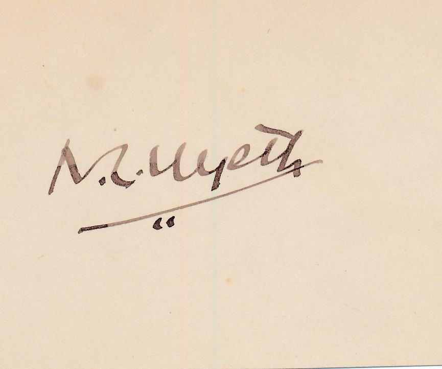 Nathan C. Wyeth-Rare Signed 1930's Card  (Architect, Designed Oval Office) (1 of 1)