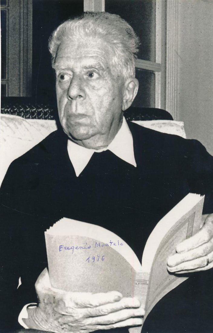Eugenio Montale-Vintage Signed Photograph (Nobel Prize 1975) (1 of 1)