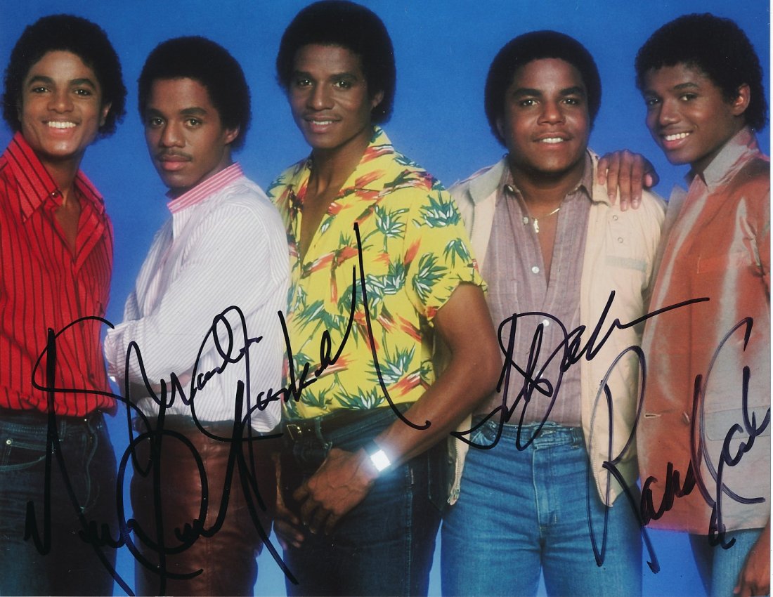 "The Jackson 5" Signed Photograph by all 5 (1 of 1)