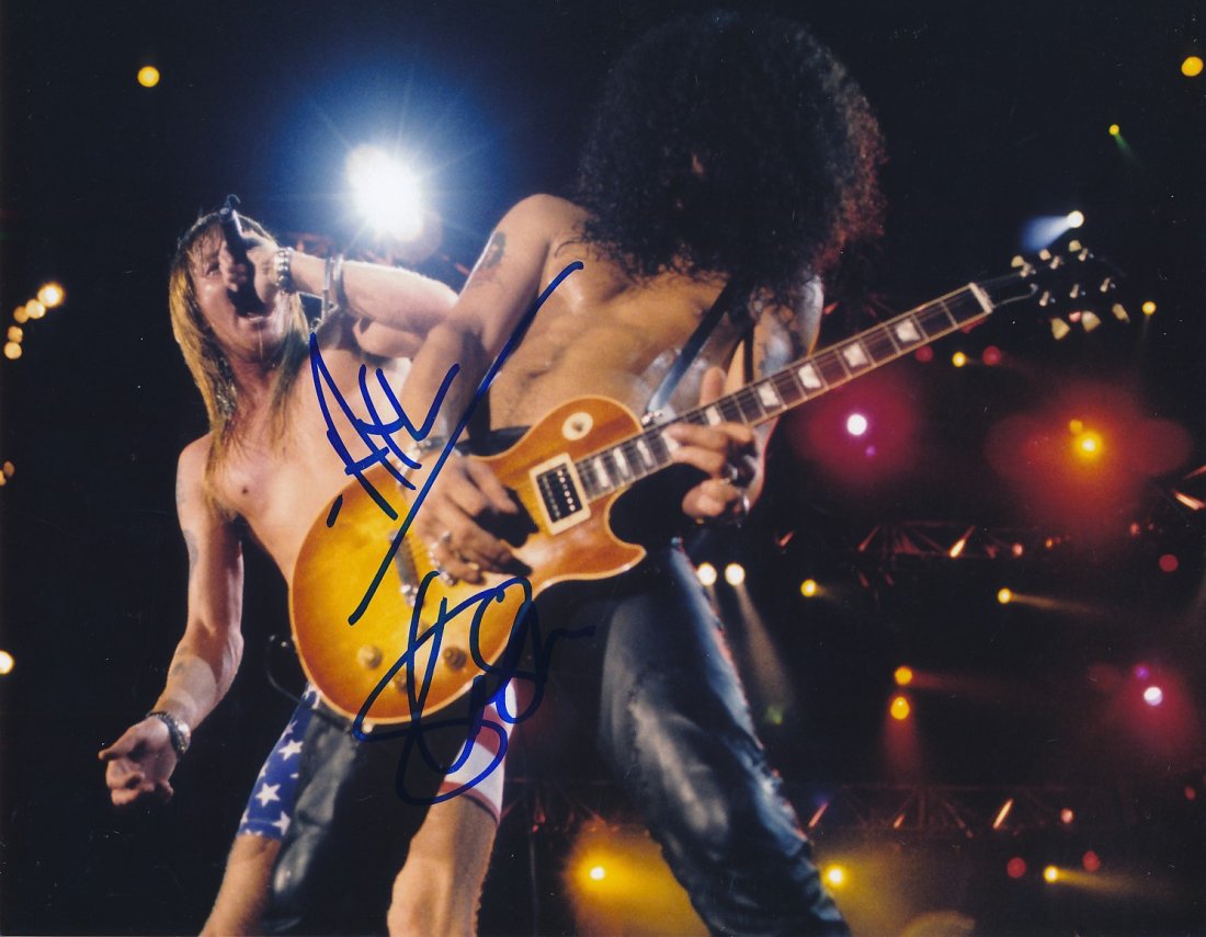 "Guns N Roses" Photograph Signed by Axl Rose and Slash (1 of 1)