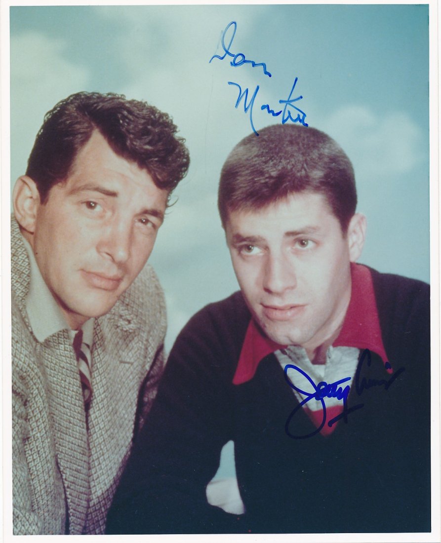 Dean Martin & Jerry Lewis-Signed Color Photograph (1 of 1)
