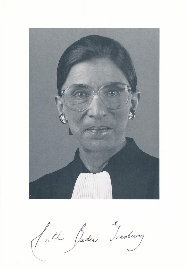 Ruth Bader Ginsburg- Signed Paperstock Photograph (Supreme Court Judge) (1 of 1)