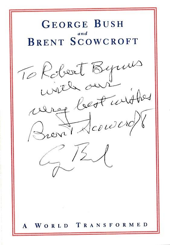 President George H. W. Bush- Signed Sticker (1 of 1)