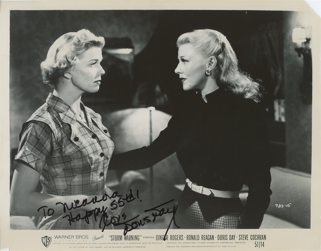 Doris Day- Signed Vintage Photograph from "Storm Warning" (1 of 1)