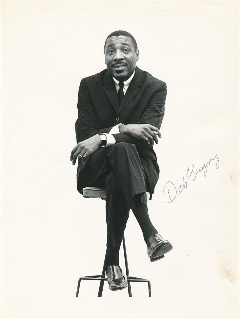 Dick Gregory-Vintage Signed Photograph (Famous Comedian & Civil Rights Activist) (1 of 1)