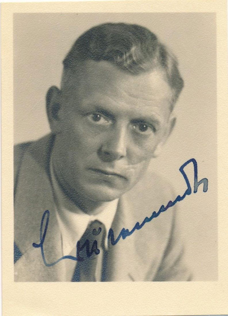 Adolf Butenandt-Vintage Signed Photograph (Nobel Prize 1939 Sex Hormones) (1 of 2)