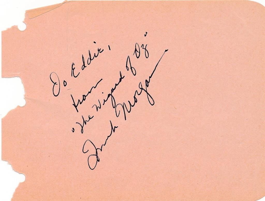Frank Morgan-Vintage Signed Album Page adding "Wizard of Oz" (1 of 1)