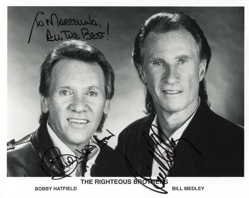 "The Righteous Brothers"-Signed Photo by Bobby Hatfield & Bill Medley (1 of 1)