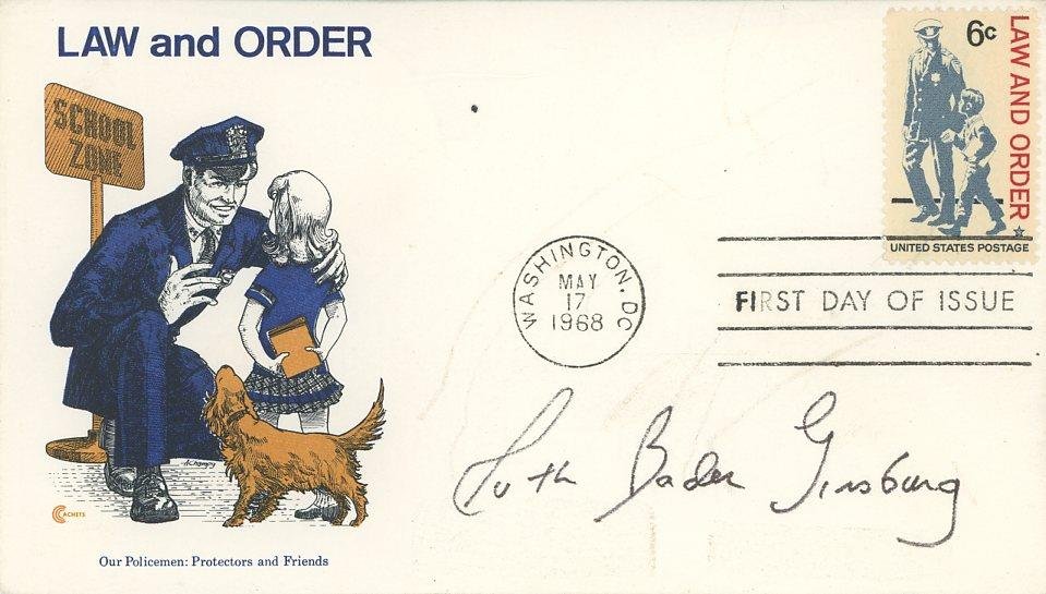 Ruth Bader Ginsberg- Signed First Day Cover (1 of 1)