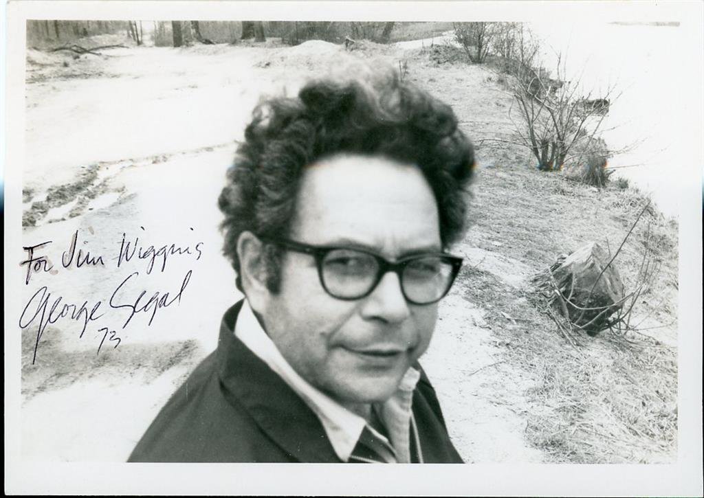George Segal- Vintage Photograph Signed in 1973: 7X5 B&W Glossy vintage photograph signed in ballpoint ink, "For Jim Wiggins, George Segal, '73." In very good condition.(1934-2021) George Segal was an American actor. He became popular in the 1960s a