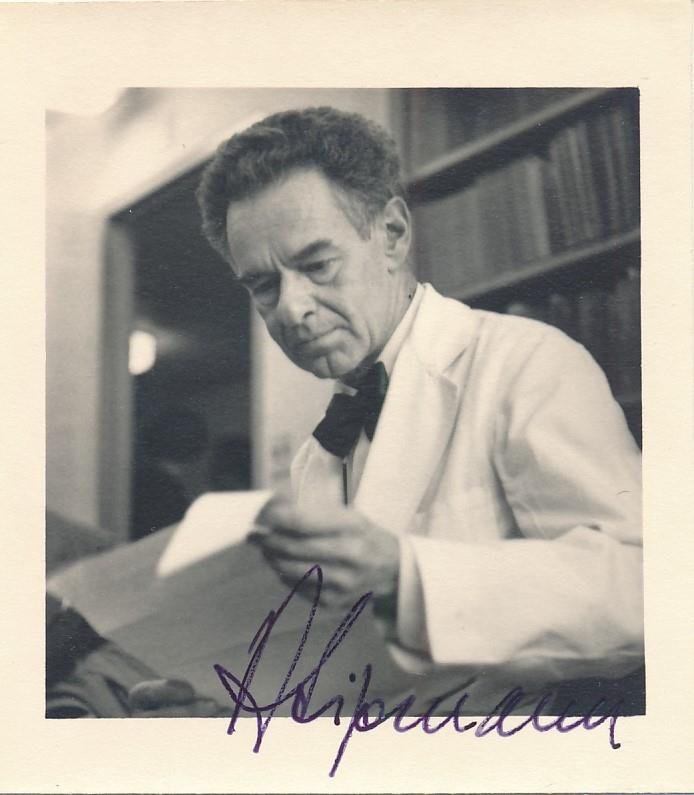 Fritz Albert Lipmann-Vintage Signed Photograph (Nobel Prize 1953) (1 of 1)