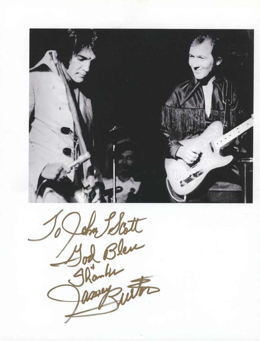 James Burton- Signed Photograph (Guitarist) (1 of 1)