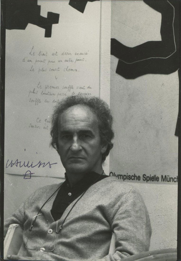 Eduardo Chillida- Signed Vintage Photograph (Spanish Sculptor) (1 of 1)