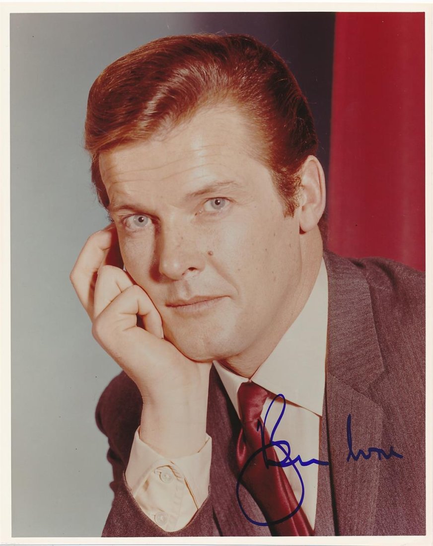 Roger Moore- Signed Color Photograph (1 of 1)