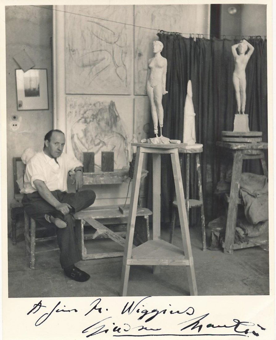 Giacomo Manzù-Vintage Signed Photograph (Italian Sculptor) (1 of 1)
