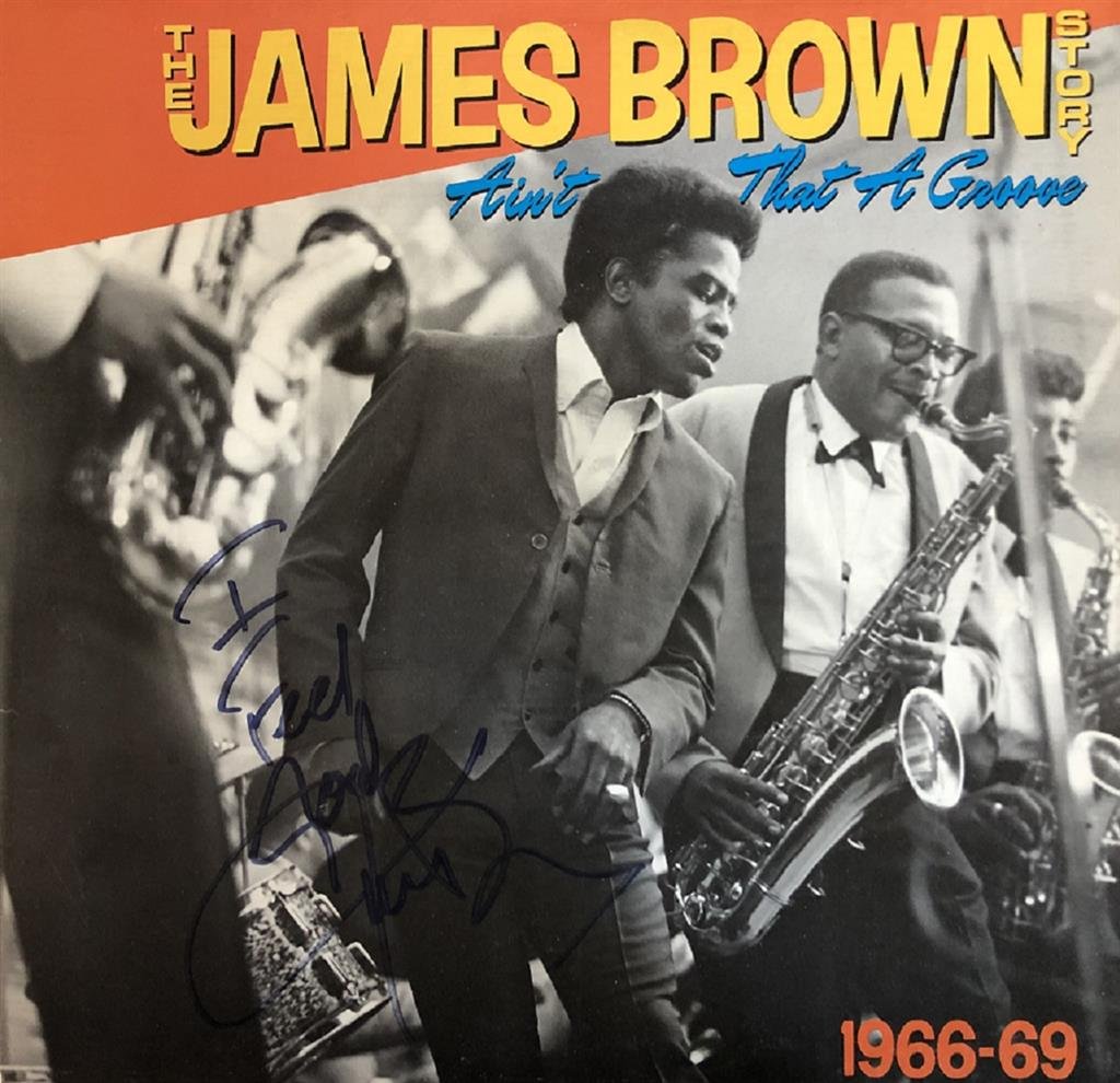 James Brown-Signed Record Sleeve "Ain't That A Groove" (1 of 1)