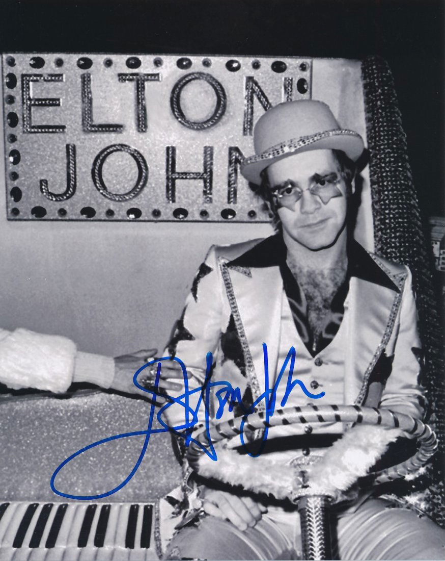 Elton John Signed Photograph (1 of 1)