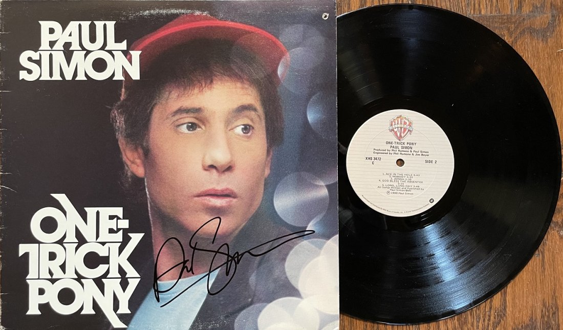 Paul Simon- Signed Record Album "One Trick Pony" (1 of 1)