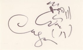 Xavier Cugat- Signed Vintage Index Card