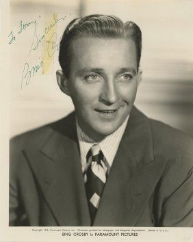 Bing Crosby-Vintage Signed 1946 Paramount Pictures Photograph