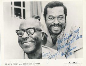 Sonny Terry & Brownie McGhee-Vintage Signed Photograph