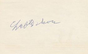 Lefty Grove-Vintage Signed Index Card (HOF 1947)