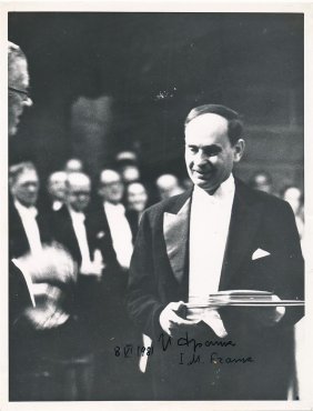 Ilya M. Frank-Vintage Signed Photograph (Nobel Prize Physics 1958)