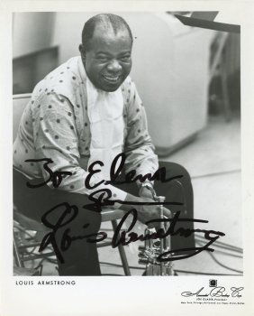 Louis Armstrong-Vintage Signed Photograph