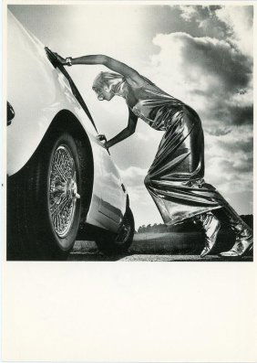 Helmut Newton-Signed Picture Postcard (Famed Vogue Photographer)