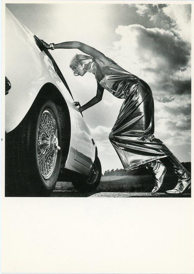 Helmut Newton-Signed Picture Postcard (Famed Vogue Photographer) (1 of 2)