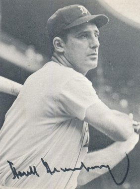 Hank Greenberg- Signed Vintage Book Photo