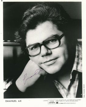 Emanuel Ax- Signed Vintage B&W Photograph