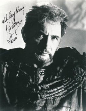 Roy Dotrice- Signed Vintage Photograph