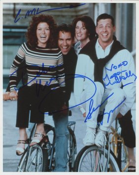 Eric McCormack, Debra Messing, Megan Mullally & Sean Hayes- Signed Photograph