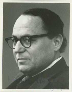 Arthur Hertzberg- Signed Vintage Photograph (Rabbi/Scholar/Activist)