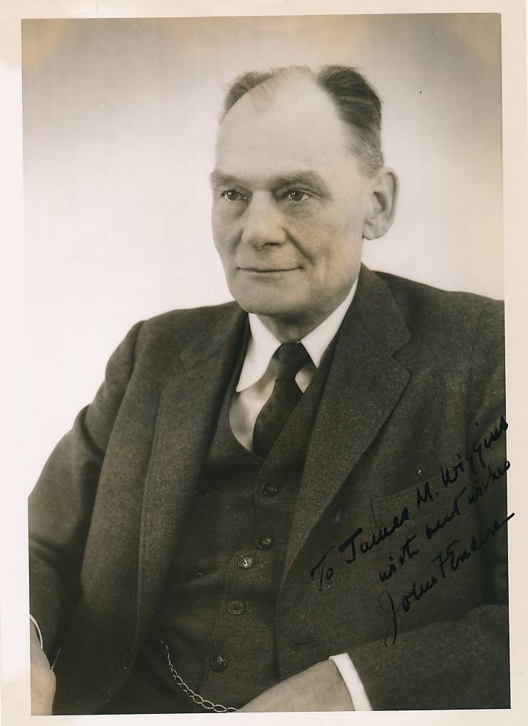 John F. Enders- Vintage Signed Photograph (Nobel Prize 1954) (1 of 1)
