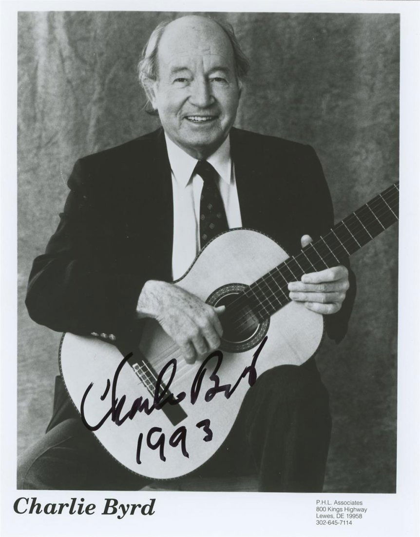 Charlie Byrd- Signed Vintage Photograph (Jazz Guitarist/Bossa Nova) (1 of 1)