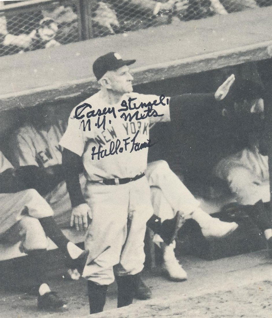 Casey Stengel-Vintage Signed Book Photo (1 of 1)