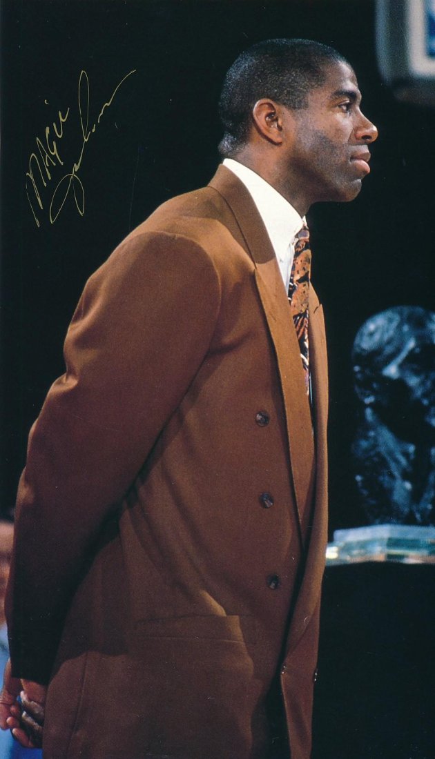 Magic Johnson- Signed Calendar Photo (1 of 1)