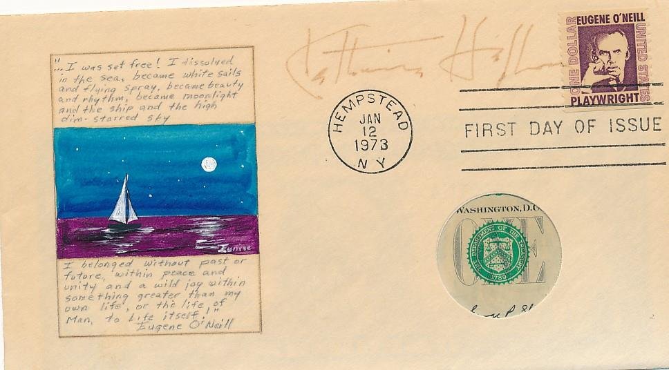 Katharine Hepburn- Hand Painted Signed FDC Cover w/Coin (1 of 1)