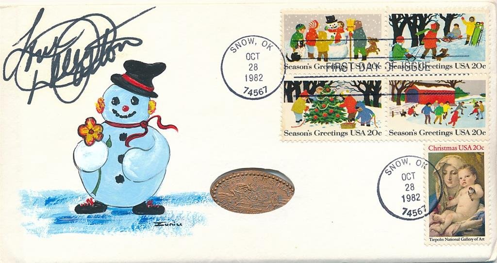 Dolly Parton- Hand Painted Signed FDC Cover w/Coin (1 of 1)