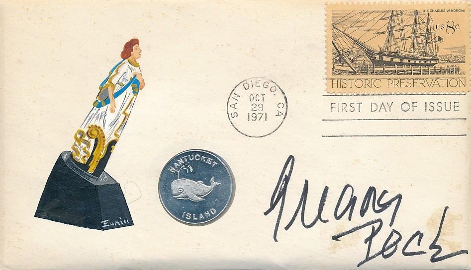 Gregory Peck- Hand Painted Signed FDC Cover w/Coin (1 of 1)