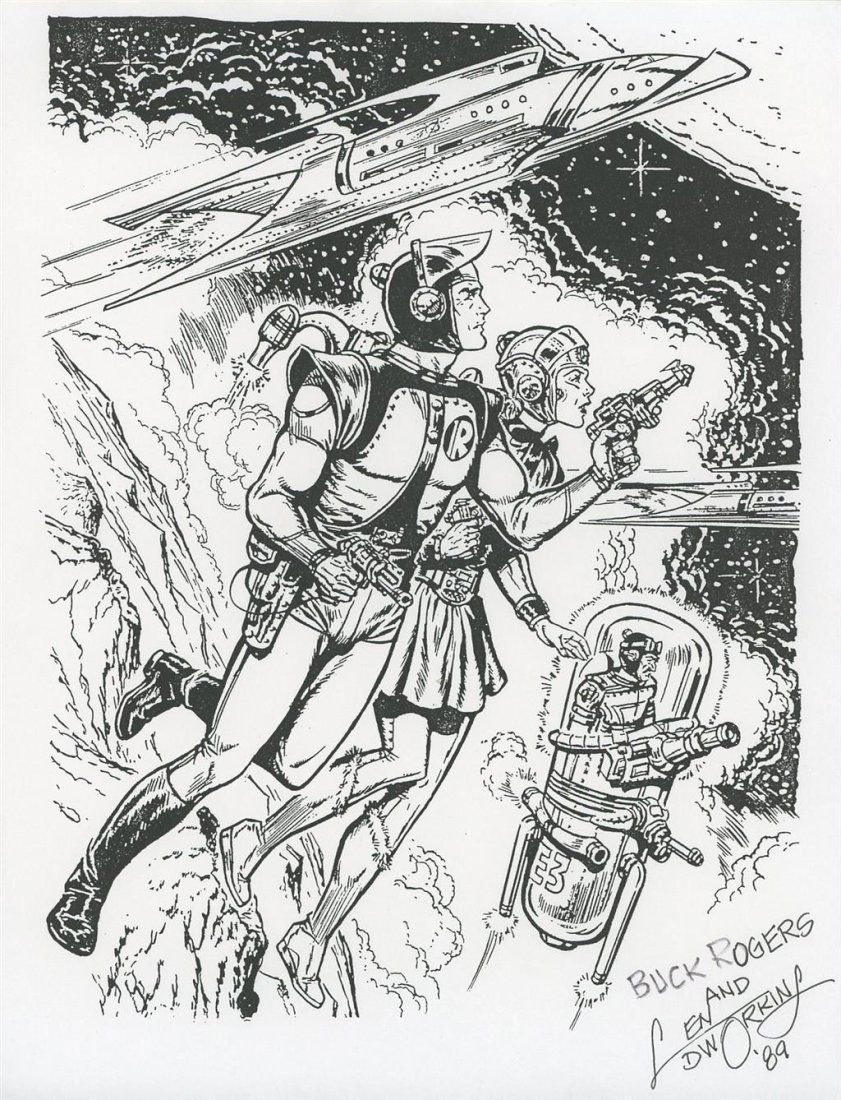 Len Dworkins- Signed Print of "Buck Rogers" (1 of 1)