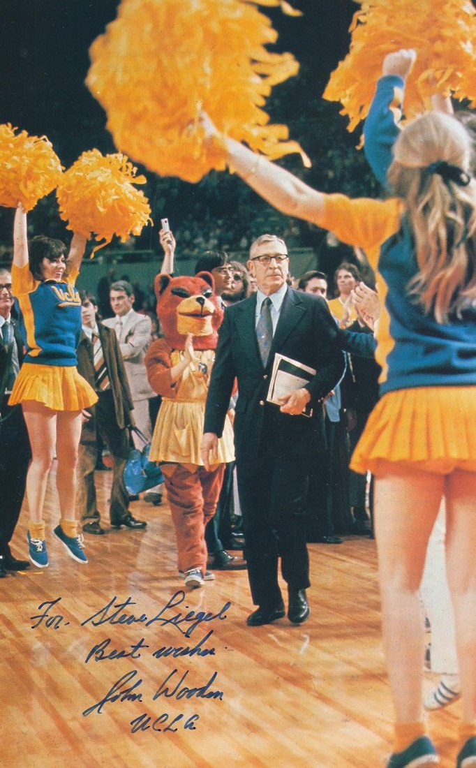 John Wooden- Signed Vintage Book Photo (1 of 1)