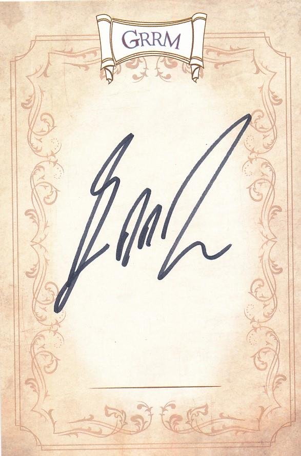 George R.R. Martin- Signed Bookplate (Author of "Game of Thrones") (1 of 1)