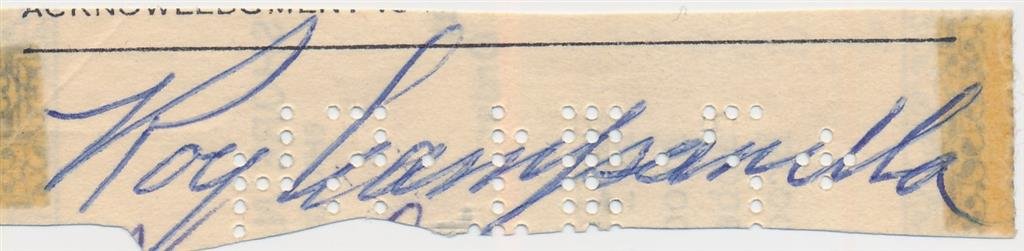 Roy Campanella-RARE Vintage Clipped Signature (1 of 1)