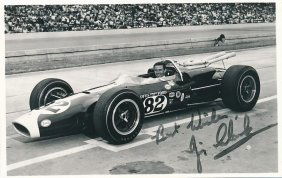 Jim Clark-RARE Vintage Signed Photo (Scottish Formula One Champion, d. 1968 Race)