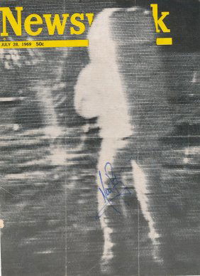 Neil Armstrong- Signed Newsweek Magazine Cover from 1969