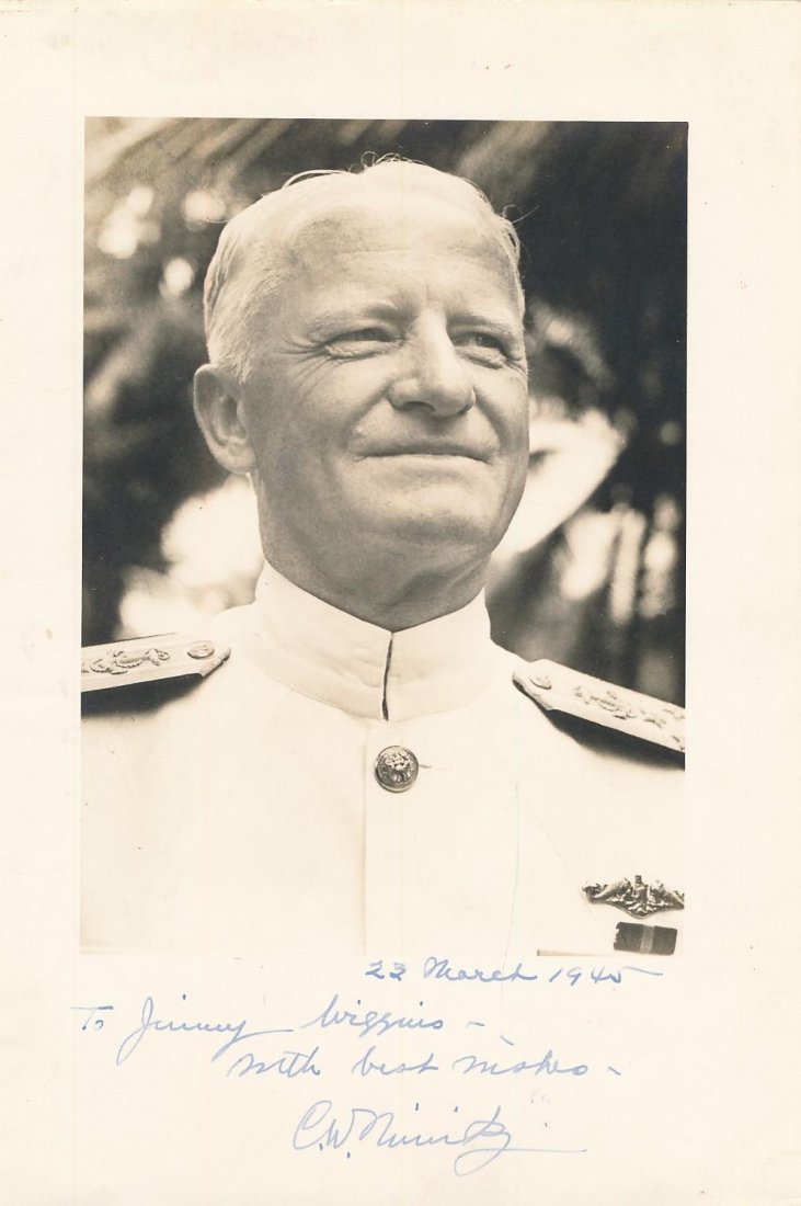 Chester Nimitz-Vintage Signed Photograph (Fleet Admiral & WWII Commander Pacific Fleet) (1 of 1)
